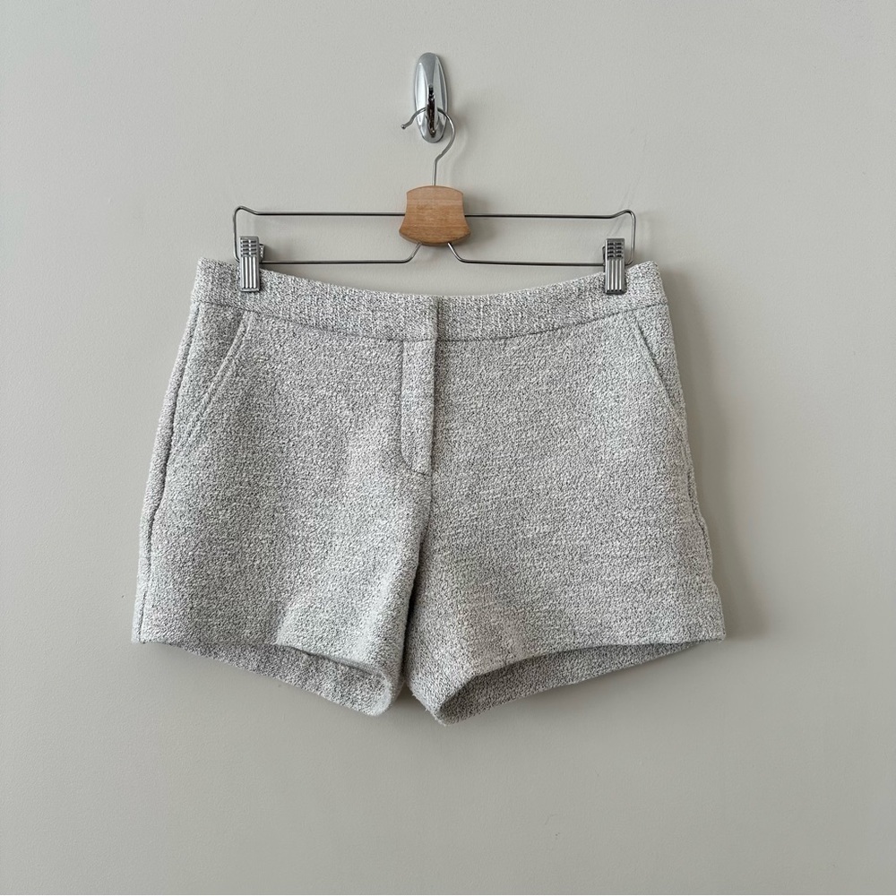 Theory-Tweed High Rise Minimalist/Chic Spring Summer Shorts (Size:8)